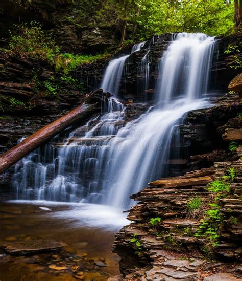 Shawnee Falls At Ricketts Glen State Park Stock Image Image Of