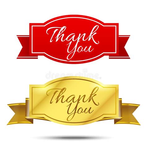 Thank You Banner White Stock Illustrations 11033 Thank You Banner