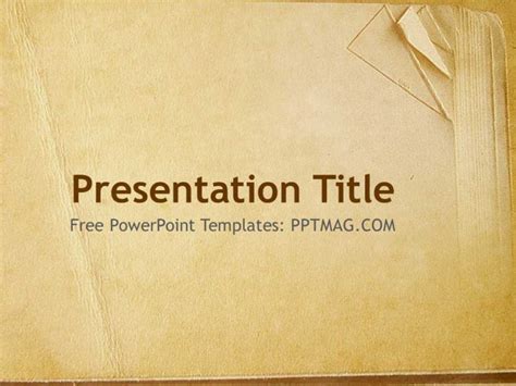 Free Old Book Paper Powerpoint Template Pptmag