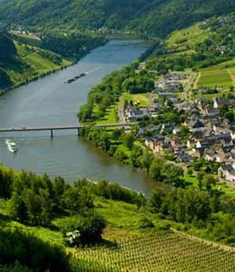 The river and valley span across three different countries Germany's Moselle River Route