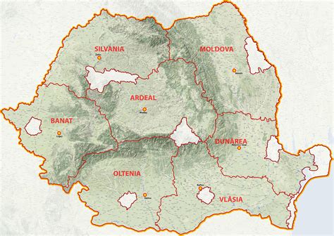 În unele regiuni au fost procesate 100% dintre buletinele de vot. Harta Romaniei Pe Regiuni Ardeal