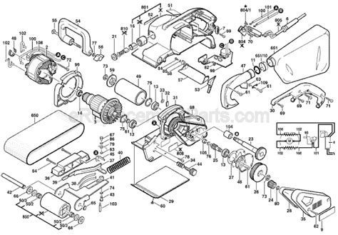 Belt Sander Parts List