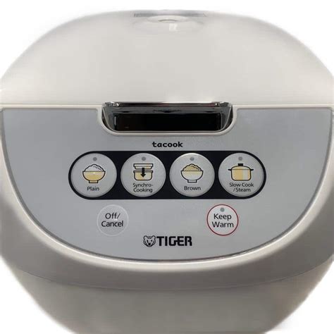 Tiger Corporation Micom Cup White Rice Cooker With Food Steamer Jbv