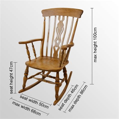 Antique vintage wooden folding rocker rocking chair tapestry victorian 10 photo. Rocking Windsor High Back Chair Country Armchair ...