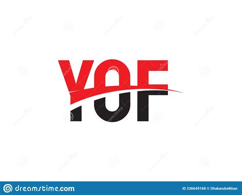 Yof Letter Initial Logo Design Vector Illustration Stock Vector