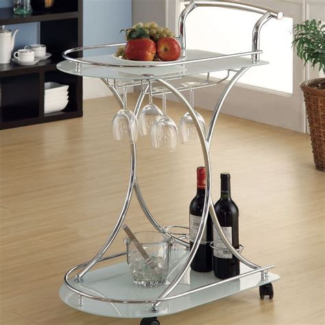 This dining room showstopper has a traditional style with a touch of retro glamor. Beverage Cart Mini Bar Chrome Outdoor Indoor Dining Room ...