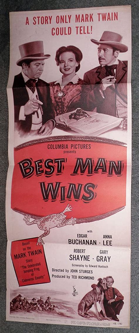 Best Man Wins Original 1948 14x36 Insert Movie Poster Anna Leeedgar