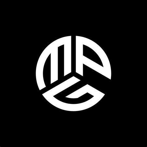 Diseño De Logotipo De Letra Mpg Sobre Fondo Negro Concepto De Logotipo