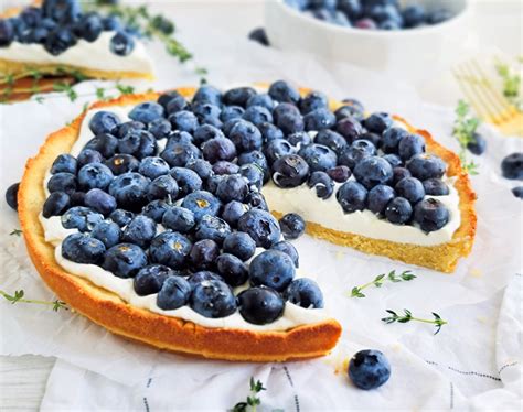 Blueberry Cream Tart Beautiful Eats And Things