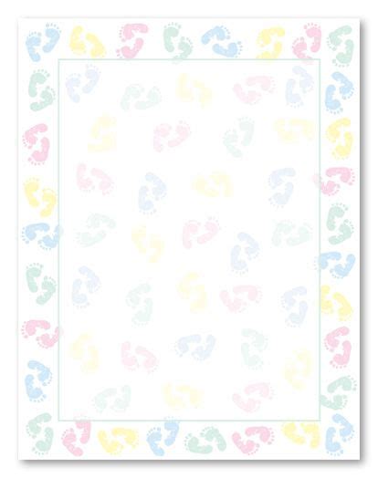 The Best Free Printable Baby Borders For Stationery Unique Baby