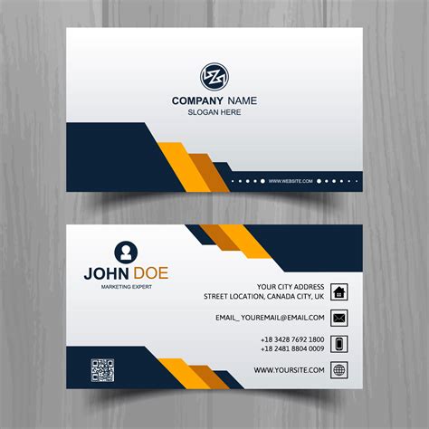 Visiting Card Template Vector Art Icons And Graphics For Free Download