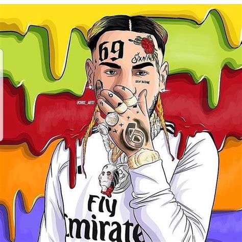 69 Rapper Cartoon Drawing