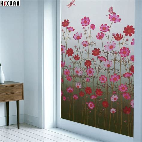 Buy Decorative Window Privacy Film 91x100cm Flower