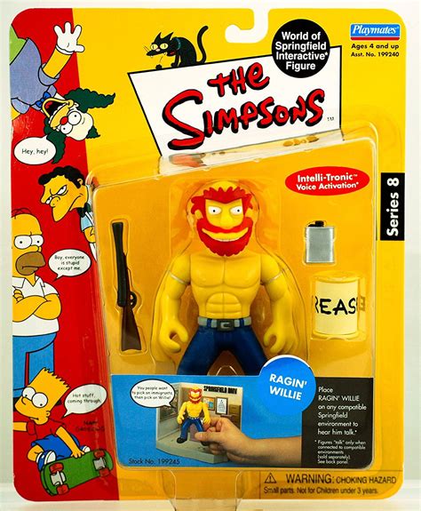 Simpsons World Of Springfield Interactive Figure Series 8 Ragin Willie Wcustom