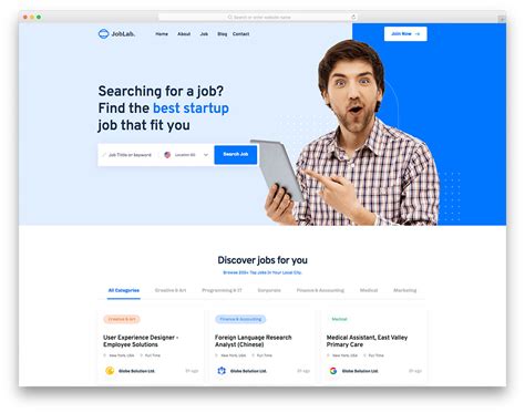 Joblab Best Job Search Website Template Colorlib