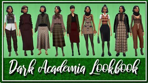 Download Dark Academia Lookbook The Sims 4 Create A Sim Watch Online