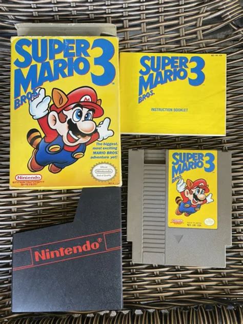 Nintendo Super Mario Bros 3 Left Bros 1st Release Complete In Box