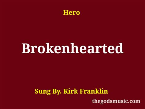 Brokenhearted Christian Song Lyrics