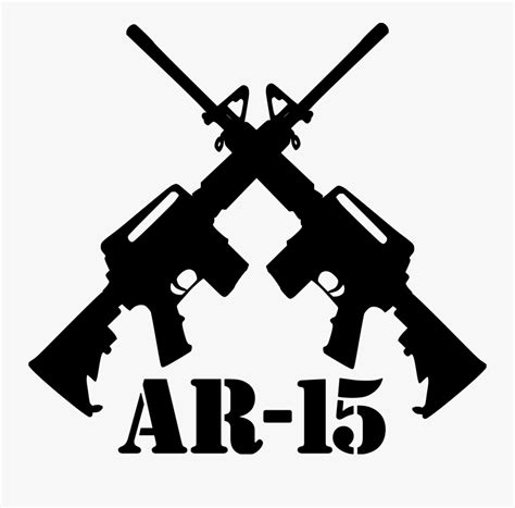 Crossed Ar 15 Rifles Free Transparent Clipart Clipartkey