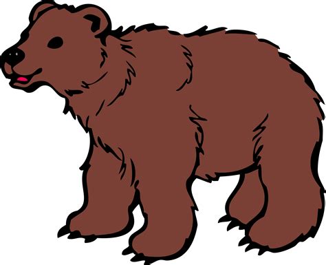 Clipart Young Brown Bear