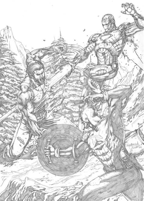 Wolverine Vs Captain America And Iron Man Wolverine Vs Captain