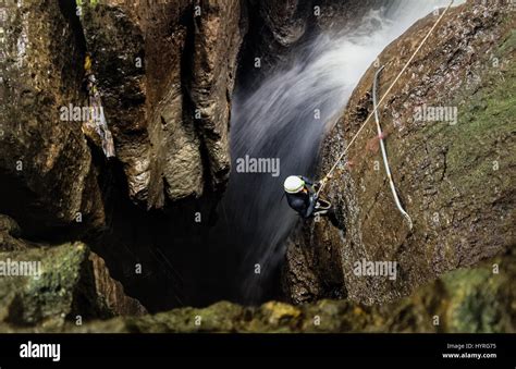 Deep Waterfall Entrance Shaft At Mayei Cave In Ecuadorian Amazonia