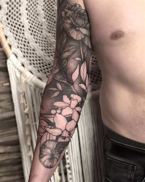 50 Cool Flower Tattoo Sleeve Ideas 2024 Inspiration Guide