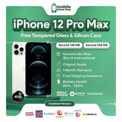 Jual Iphone 12 Pro Max 128 256 Gb Second 99 Like New Ibox Inter