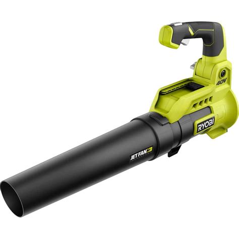 ryobi 40v 110 mph 525 cfm cordless battery variable speed jet fan leaf blower tool only