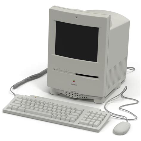 3d Apple Macintosh Color Classic Model