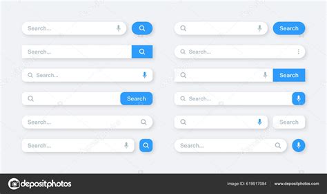 Various Search Bar Templates Internet Browser Engine Search Box Address