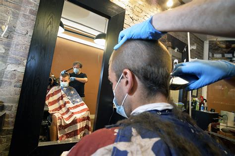 New Yorkers Flood Barbershops Hair Salons As Phase 2 Reopening Begins