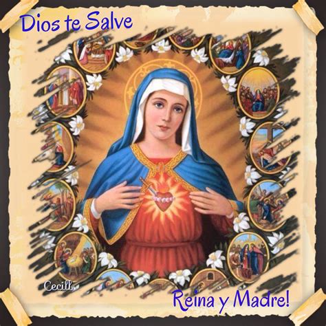 Dios Te Salve María Religious Pictures Religious Icons Jesus