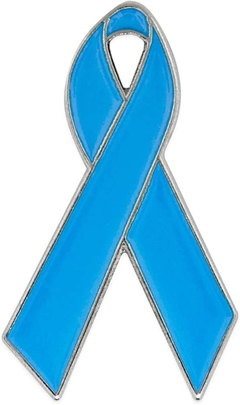 Buy Pinmart Light Blue Awareness Ribbon Enamel Lapel Pin Online At