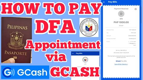 How To Pay Dfa Appointment Using Gcash Dfa Appointment Payment