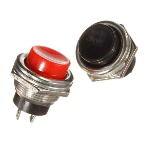 3a 125v Momentary Push Button Switch Off On Horn Plastic Red Black