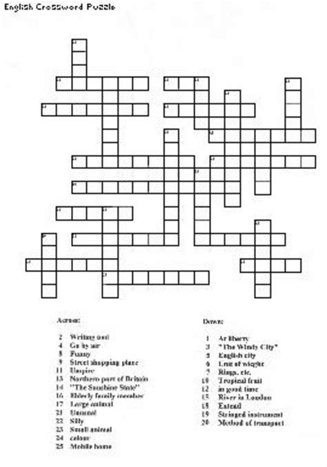 Free Crossword Puzzle Generator Printable