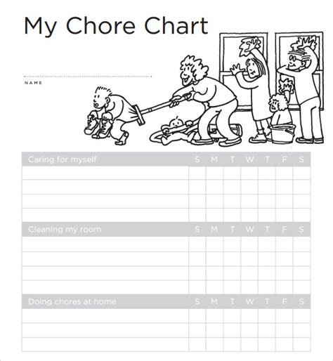 Free 8 Sample Kids Chore Chart Templates In Pdf Ms Word
