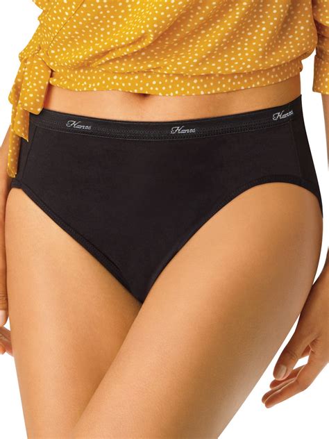 Buy Hanes Womens Soft Cotton Tagless Hi Cut Panty Pack Of 6 Online At Lowest Price In Ubuy