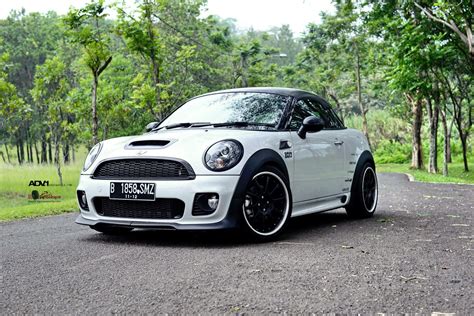 Custom White Mini Cooper With Contrasting Black Accents — Gallery