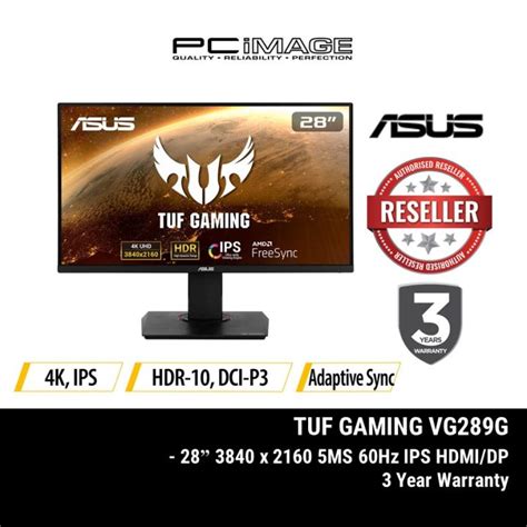 Asus Tuf Gaming Vg289q Gaming Monitor 28 Inch Uhd 4k 3840x2160 Ips