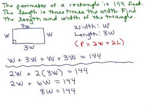 Calculating the perimeter has several practical applications. Rectangle Perimeter #1 - YouTube