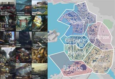 On a scale of assassin's creed to breath of the wild, how dense with actual content is the map? Cyberpunk 2077 Map Overview and Location Names Revealed ...