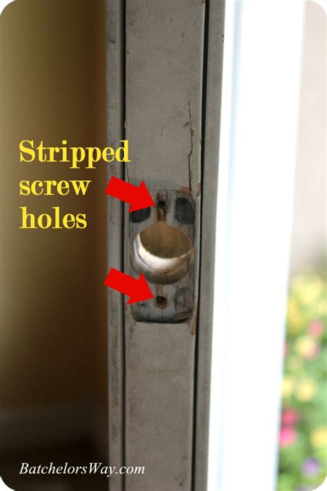 If the hole has rougher edges, gently sand. How to fix a stripped screw hole with household items - Sawdust Girl®