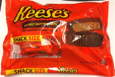 Reeses Peanut Butter Cups Snack Size Milk Chocolate Oz G Reese S