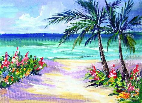 Beach View Acrylic Painting Lessons For Beginners To Advanced Artists