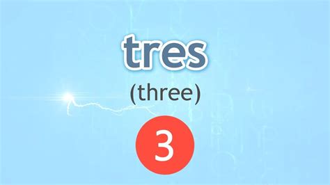 How To Pronounce Three Tres In Spanish Youtube