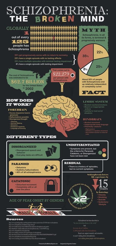 Schizophrenia Facts And Myths Infographic What Is Psychology
