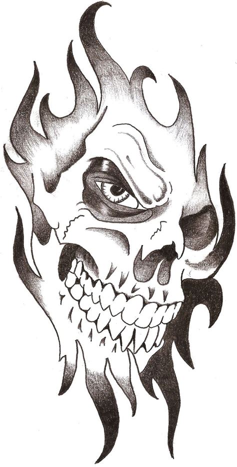 Skull Tribal Badass Drawings Tribal Drawings Skulls Drawing