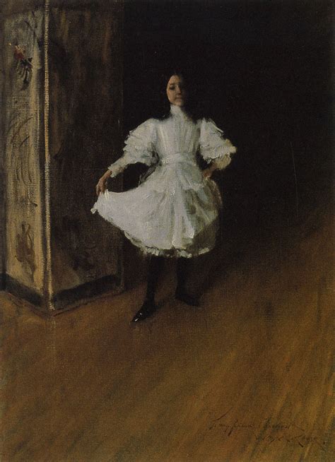William Merritt Chase Portrait Of The Artists Daughter Dorothy